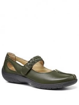 Image of Hotter Shake Flat Shoes - Evergreen , Evergreen, Size 4, Women