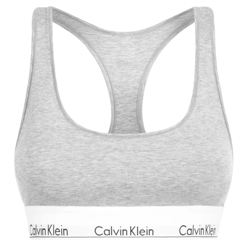 Image of Calvin Klein Underwear Icon Cotton Modal Bralette grey Women L