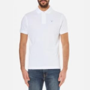Image of Barbour Mens Sports Polo Shirt - White - L