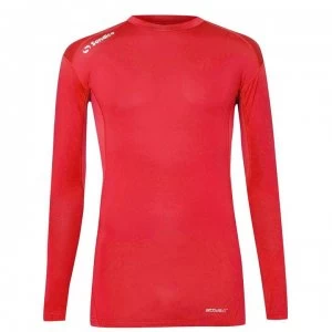 Image of Sondico Base Core Long Sleeve Base Layer Mens - Red