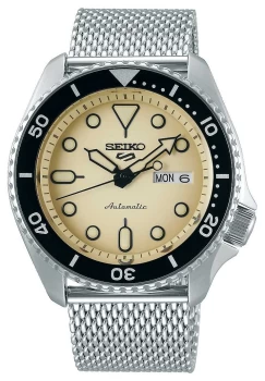 Image of Seiko 5 Sport Suits Automatic Champagne Dial Steel Watch