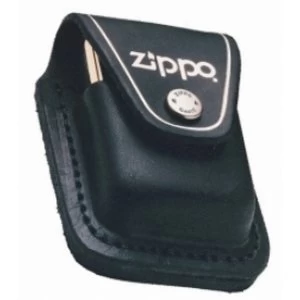 Image of Zippo Black Lighter Pouch With Loop Leather