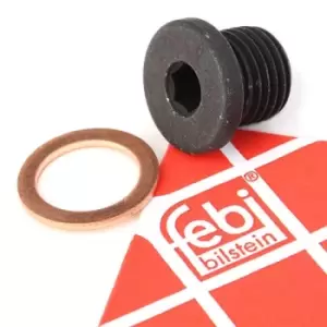 Image of FEBI BILSTEIN Drain Plug VW,AUDI,SKODA 171173 N0160276,N0160276S1,N0160276 Oil Drain Plug,Oil Drain Plug, oil pan N0160276S1,N0160276,N0160276S1