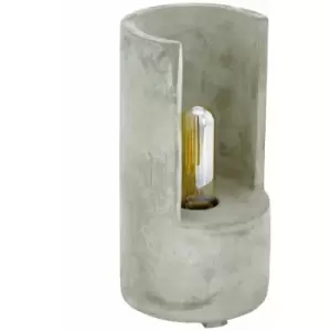 Image of Loops - Table Lamp Desk Light Unusual Grey Cast Concrete 1 x 60W E27 Bulb Holder