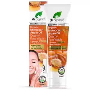 Image of Dr Organic Moroccan Argan Oil Creamy Face Wash