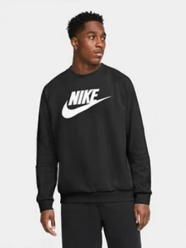 Image of Nike Sportswear Modern Crew Sweat, Black, Size L, Men
