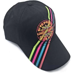 Image of The Beatles - Sgt Pepper Stripes Baseball Cap
