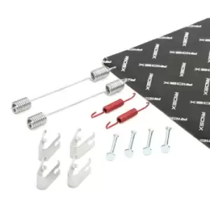 Image of RIDEX Accessory Kit, brake shoes 1502A0161 OPEL,FIAT,SKODA,Corsa D Schragheck (S07),Adam (M13),COMBO Kasten/Kombi (X12),Combo Combi / Tour (X12)