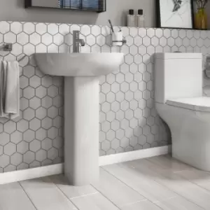 Image of Modern Pedestal Basin 550mm - Portland