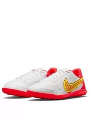 Image of Nike Junior Tiempo 9 Club Astro Turf Football Boot, White, Size 2