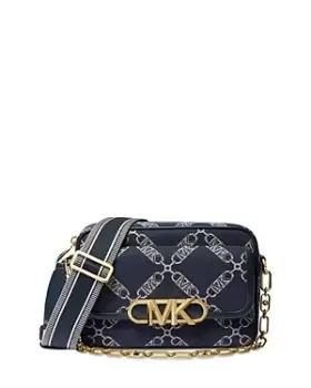 Image of Michael Kors Parker Medium Chain Swag Camera Crossbody