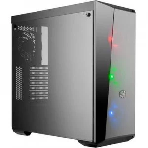 Image of Cooler Master MasterBox Lite 5 RGB Midi tower PC casing Black 3 built-in LED fans, Built-in fan, Suitable for AIO water coolers, Window, Dust filter
