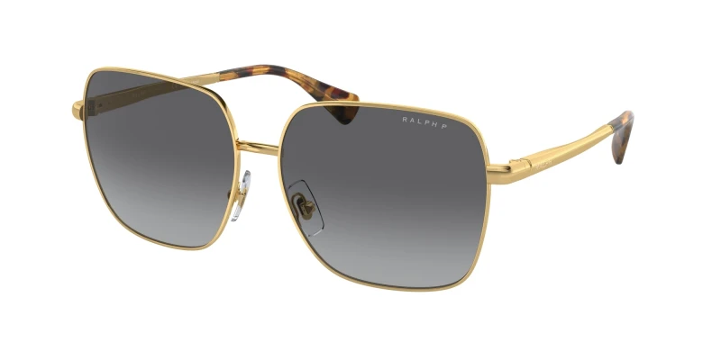 Image of Ralph 0Ra4142 Square Sunglasses - Gold Gold WFBGY Unisex