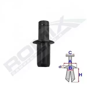 Image of ROMIX Rivet C70186 MERCEDES-BENZ,C-Klasse Limousine (W203),E-Klasse Limousine (W210),CLK (C208),S-Klasse Limousine (W220)