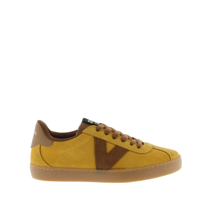 Image of Victoria Retro leather split toe trainers Victoria Berlin Ciclista Jaune Unisex 39