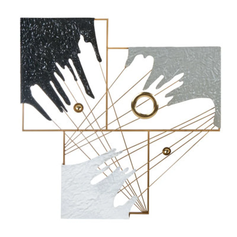 Image of Beliani Wall Decor Balbriggan Metal 70 Cm Multicolour