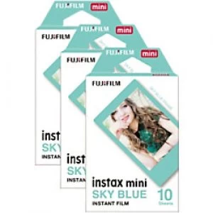 Image of Fujifilm Instant Photo Film Sky Blue Suitable for instax Mini Pack of 30