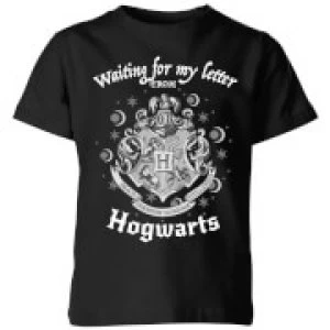 Image of Harry Potter Waiting For My Letter From Hogwarts Kids T-Shirt - Black - 9-10 Years