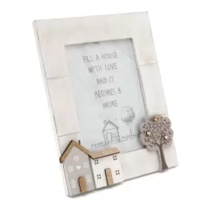 Image of 5X7 Wooden Houses Frame