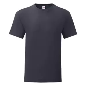Image of Fruit Of The Loom Mens Iconic T-Shirt (M) (Deep Navy)