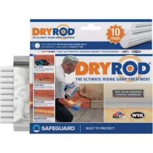 Image of Safeguard Dryrod Damp-Proofing Rods Clear (10 Pack)
