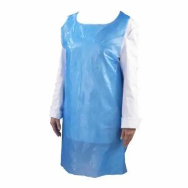 Image of Disposable Aprons 16 Micron Blue Flat (Pack 200) DAF200BU