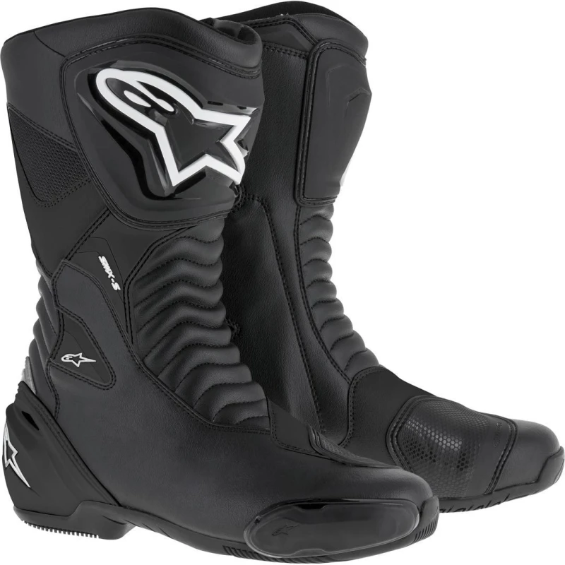 Image of Alpinestars SMX-S Motorcycle Boots 43 Black (UK 9) Black