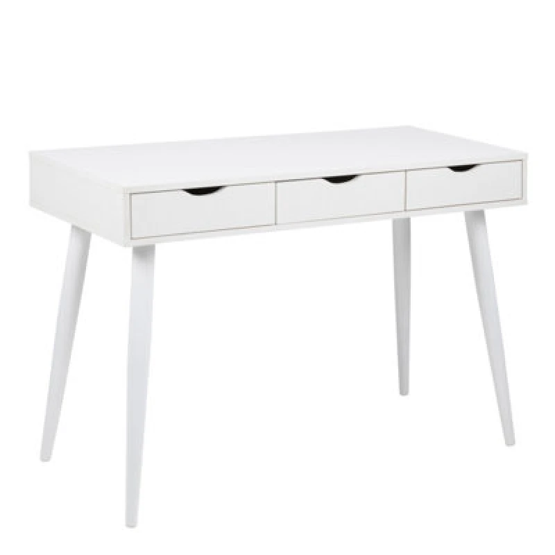 Image of Furniture To Go Neptun 3 Drawer Office Desk In White