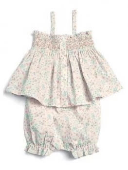 Image of Mamas & Papas Printed Sun Top & Short Set Baby Girls