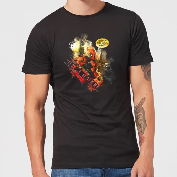 Image of Marvel Deadpool Outta The Way Nerd T-Shirt - Black - 5XL