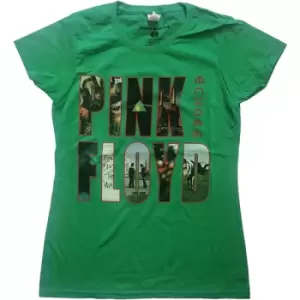 Image of Pink Floyd - Echoes Album Montage Ladies X-Large T-Shirt - Green