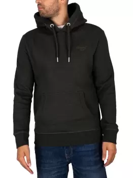 Image of Logo Embroidered Pullover Hoodie