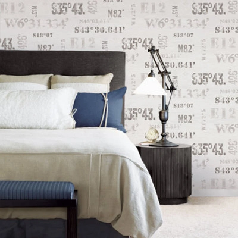 Image of Galerie Deauville 2 Taupe Beige Brown Naval Print Smooth Wallpaper