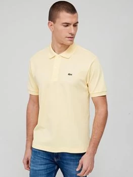 Image of Lacoste Classic Fit L.12.12 Polo Shirt - Yellow, Yellow, Size S, Men