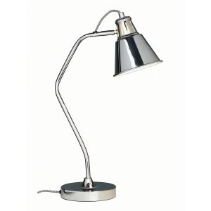 Image of The Lighting and Interiors Group Vale Desk Lamp - Chrome