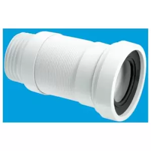 Image of Straight Flexible 140-290mm WC Connector - 90mm Outlet - Mcalpine