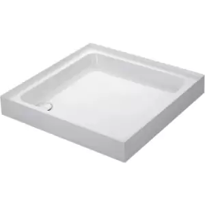 Image of Mira Flight Shower Tray Square Deep Profile with 4 Upstands Waste 900 x 900mm