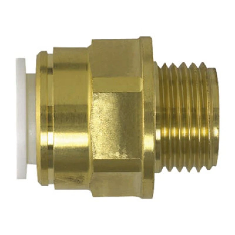 Image of JG Speedfit John Guest Speedfit Brass Coupler 28mm X 1" Male Bspt Mw012808N