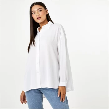 Image of Jack Wills Eco Curved Hem Shirt - White