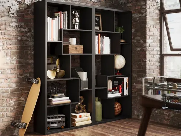 Image of LPD Quebec Black Shelving Unit