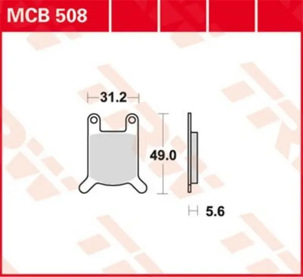 Image of TRW Organic Allround MCB508 Brake pad set Brake Pad Set, disc brake (402)