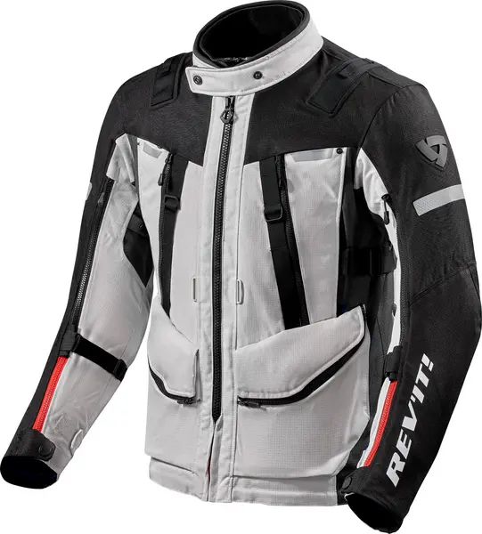 Image of REV'IT! Sand 4 H2O Jacket Silver Black Size 2XL