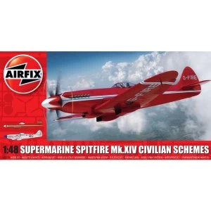Image of Airfix Supermarine Spitfire MkXIV Civilian Schemes Model Kit