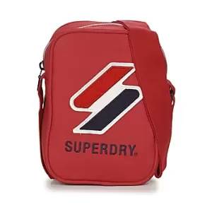 Image of Superdry SPORTSTYLE SIDE BAG womens Pouch in Red - Sizes One size