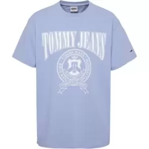 Image of Tommy Jeans Tjm Rlxd Varsity Logo Tee - Blue