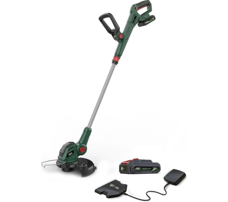 Image of Webb WEV20LT 20v Cordless Grass Trimmer and Edger 300mm WEV20LTB2 Batteries: 1 x 2ah Li-ion