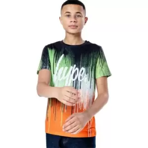Image of Hype Drip T-Shirt Junior Boys - Green