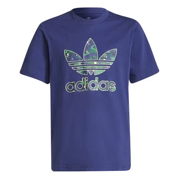 Image of adidas THANI boys's Childrens T shirt in Blue - Sizes 11 / 12 years,13 / 14 years,9 / 10 years,8 / 9 ans,10 / 11 ans,12 / 13 ans,14 / 15 ans,15 / 16 a