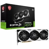 Image of MSI GeForce RTX 4070Ti Ventus 3X OC 12GB GDDR6X PCI-Express Graphics Card