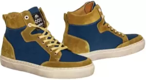 Image of Helstons Maya Ladies Motorcycle Shoes, blue-yellow, Size 36 for Women, blue-yellow, Size 36 for Women